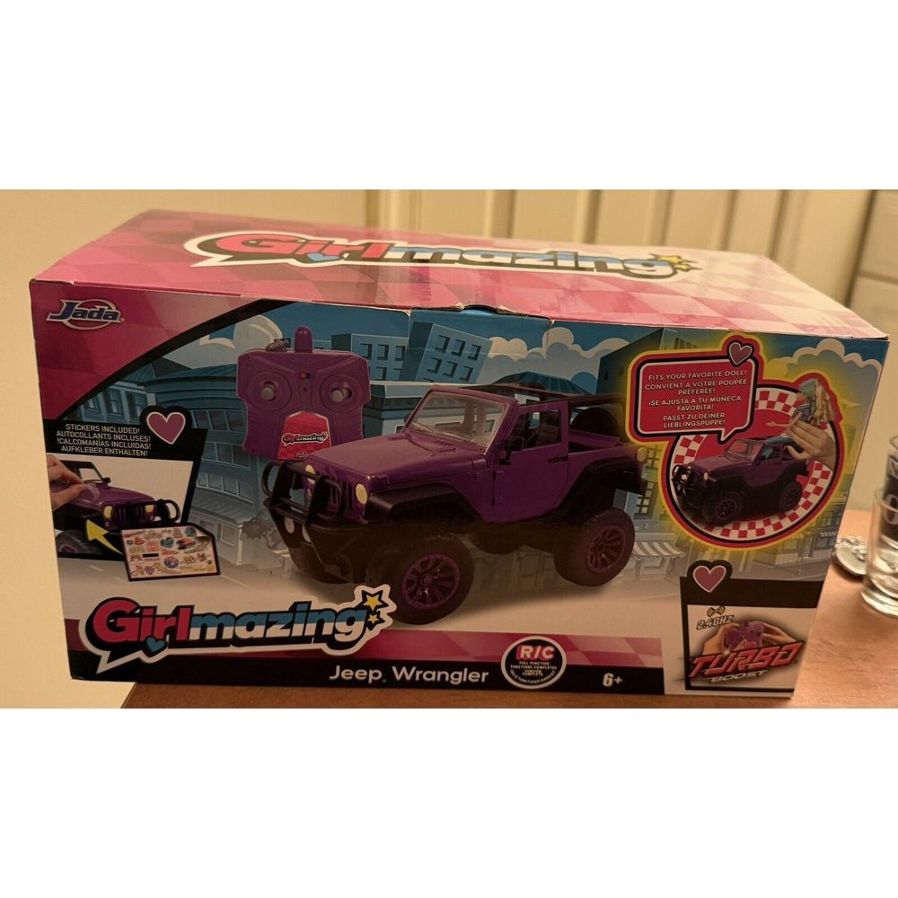 Jada Toys GIRLMAZING Big Foot Jeep Wrangler - Purple